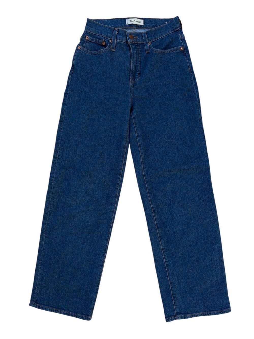 Madewell Wide-Leg Jeans in Deep Indigo